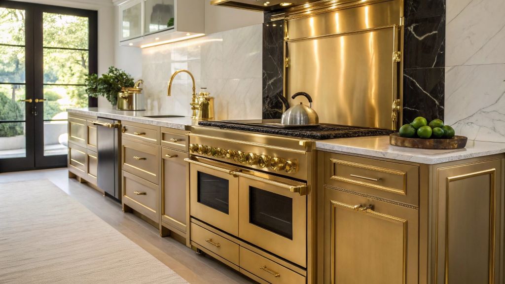 Why are Polished Brass Appliances Making a Comeback?