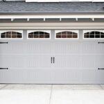 Modern garage door designs featuring top 2025 trends in American homes