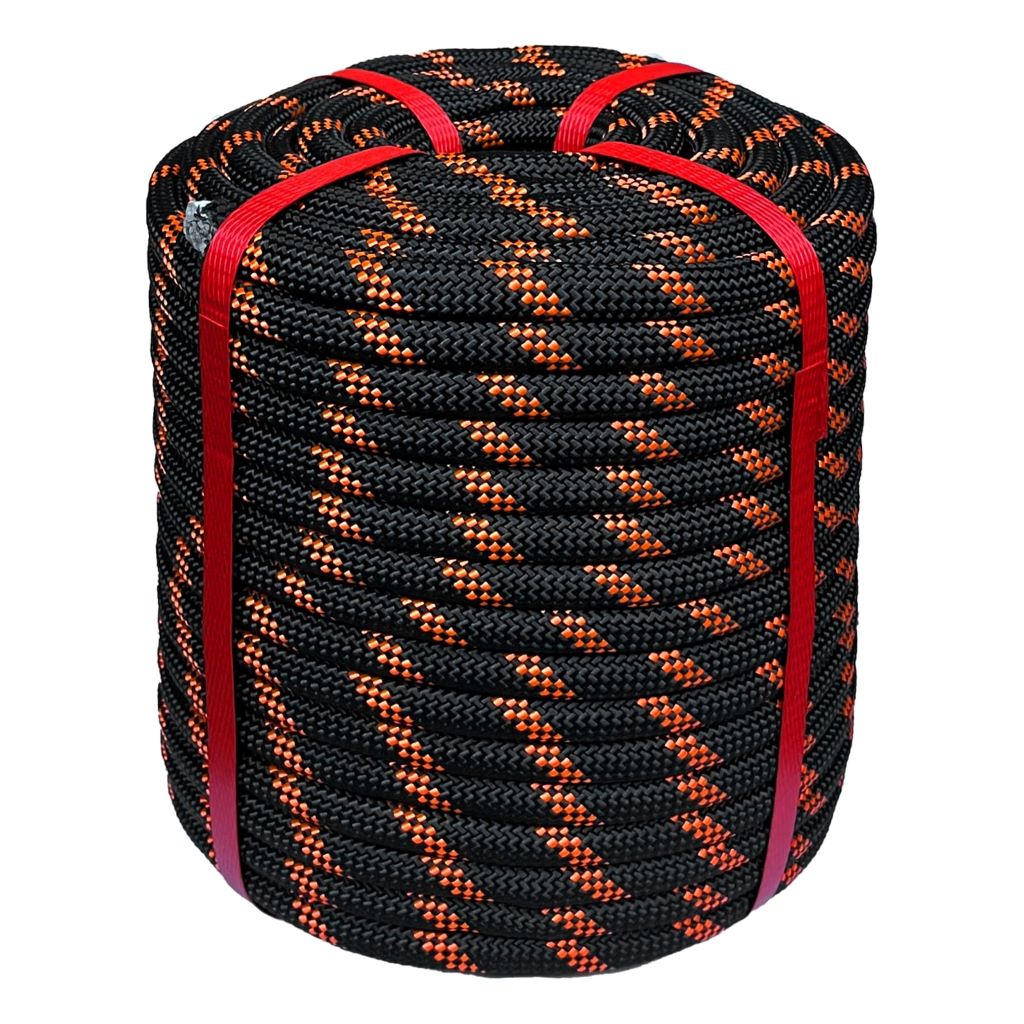Close-up of durable GLFCAI polyester bull rope for various tasks.