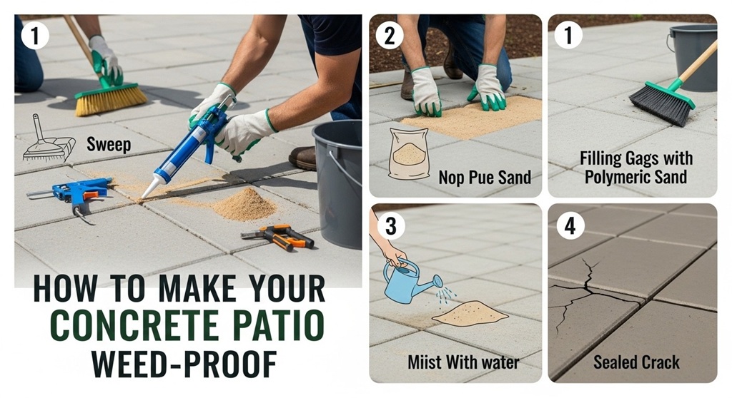 How to Make Your Concrete Patio Weed-Proof